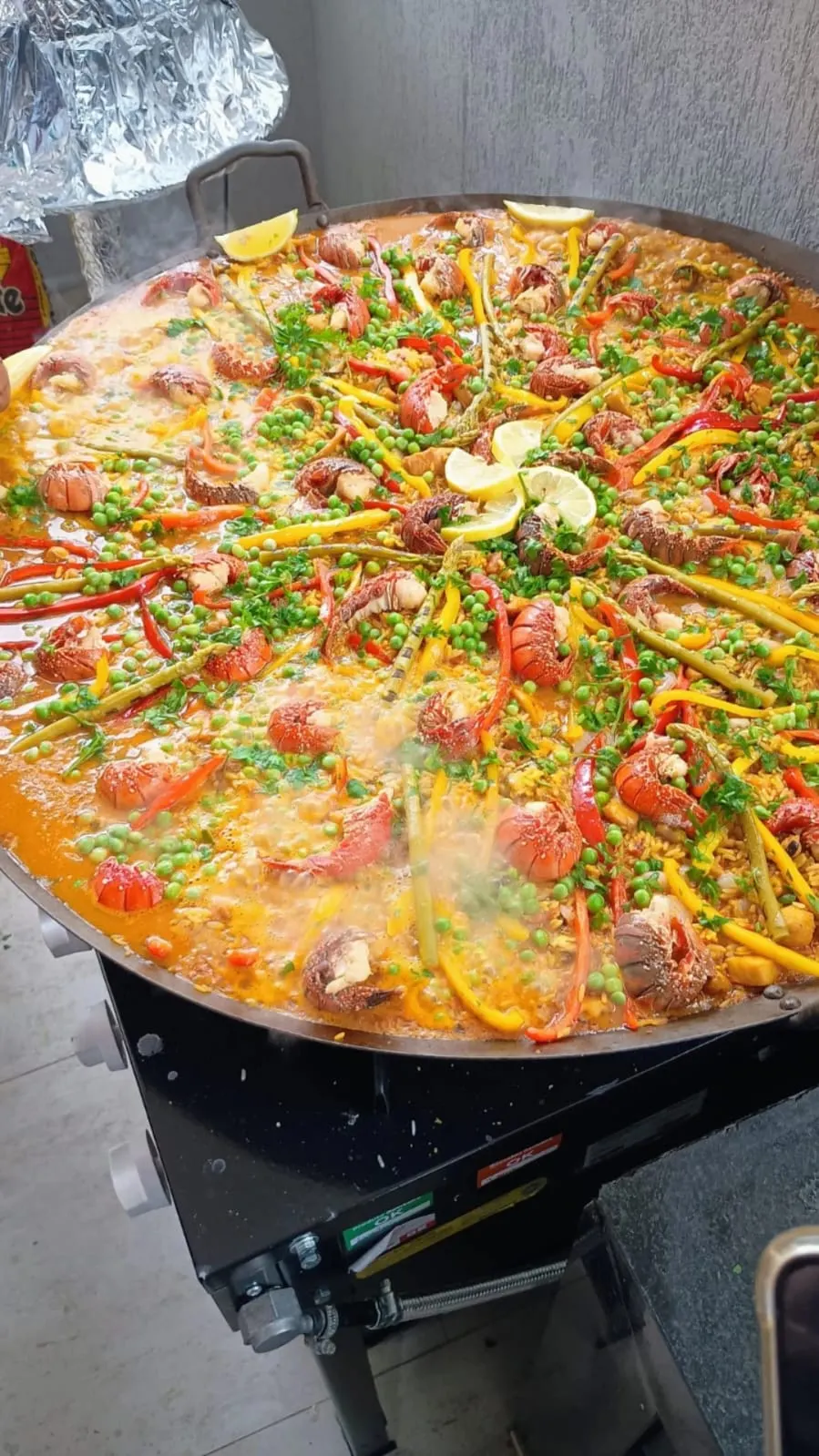 Paella de frutos do mar
