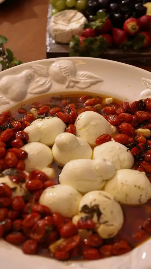 Burrata com tomate confit